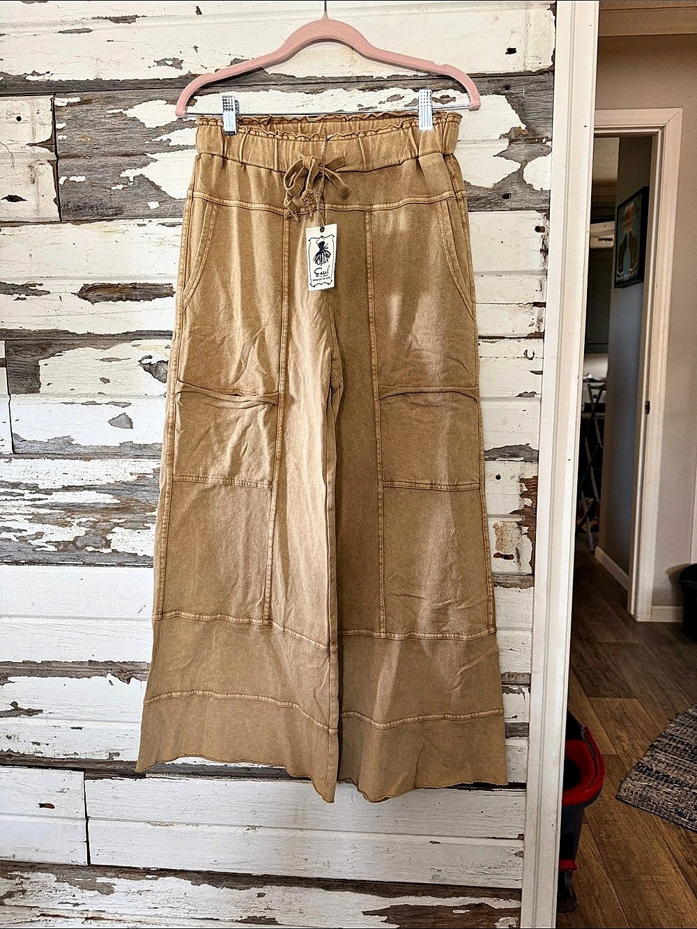 Easel Wide Leg Pants in Brown Size Small NWT(86